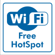 WiFi Free HotSpot naklejka