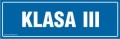 Tabliczka informacyjna KLASA III