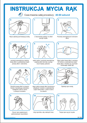Instrukcja mycia i dezynfekcji rąk - BC006