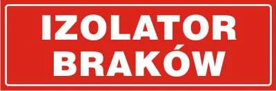 Tabliczka izolator braków