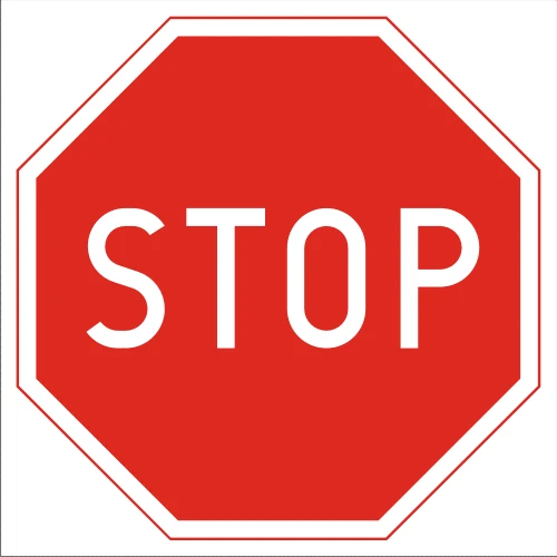 Znak BH007 - Znak drogowy B-20 Stop