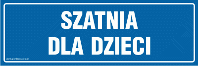 Tabliczka informacyjna AT506 -  "Szatnia dla dzieci"