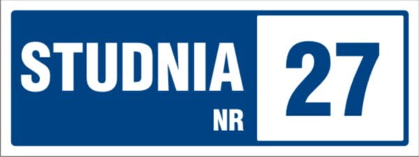 STUDNIA NUMER - TABLICA INFORMACYJNA