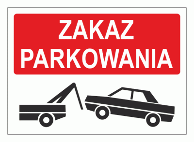 Zakaz parkowania możliwe odholowanie tabliczka.gif