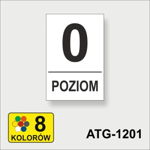 ATG - 1201 poziom 0 tabliczka do oznakowania pięter biala.jpg