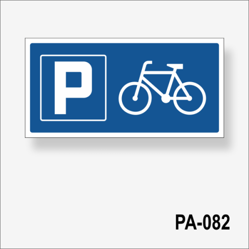 Parking dla rowerów - tabliczka informacyjna
