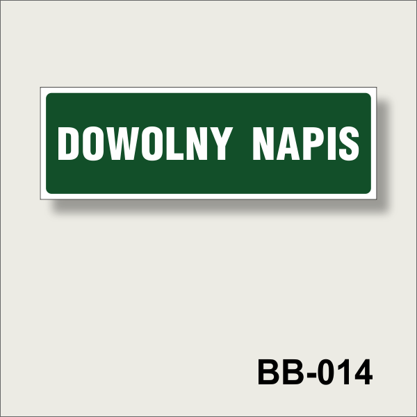 BB-014 Tablica z dowolnym napisem ciemny zielony na białym..png
