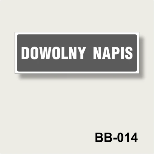 BB-014 Tablica z dowolnym napisem szary na białym.png