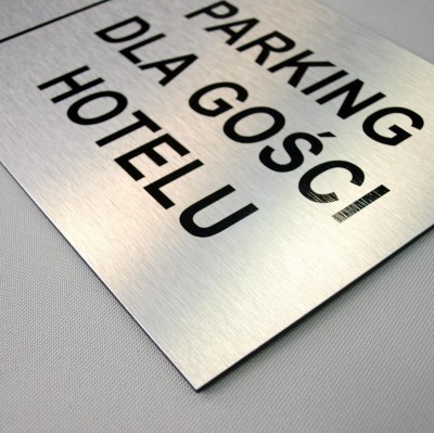 Tablica z kompozytu - kolor srebrny szczotkowany