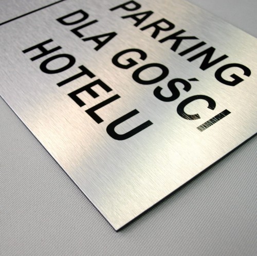 Tablica z kompozytu - kolor srebrny szczotkowany