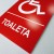 Tabliczka informacyjna na drzwi "Toaleta dla niepełnosprawnych" z napisem