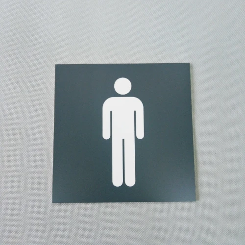 Toaleta męska - Tabliczka informacyjna na drzwi