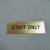 Staff only - Tabliczka na drzwi wielkość 210 x 70 mm