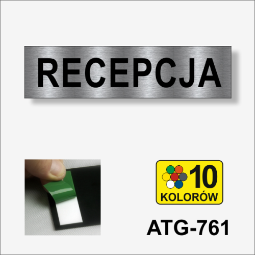 Recepcja tabliczka informacyjna 400 x 100 mm