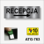 Do recepcji w prawo tabliczka informacyjna hotelowa