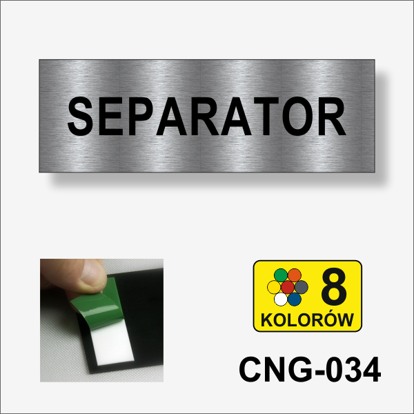 Separator tabliczka informacyjna na drzwi.