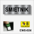 Śmietnik tabliczka informacyjna na drzwi.