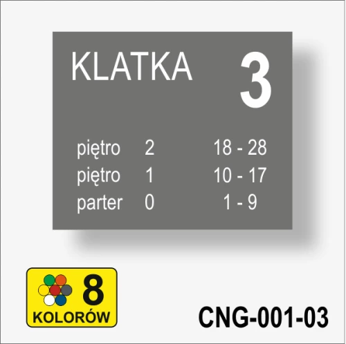 Rozmieszczenie lokali na piętrach tablica informacyjna recepcyjna.