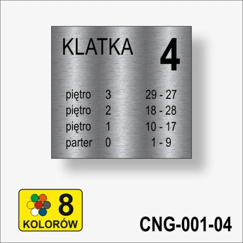 Rozmieszczenie lokali na piętrach tablica informacyjna recepcyjna.