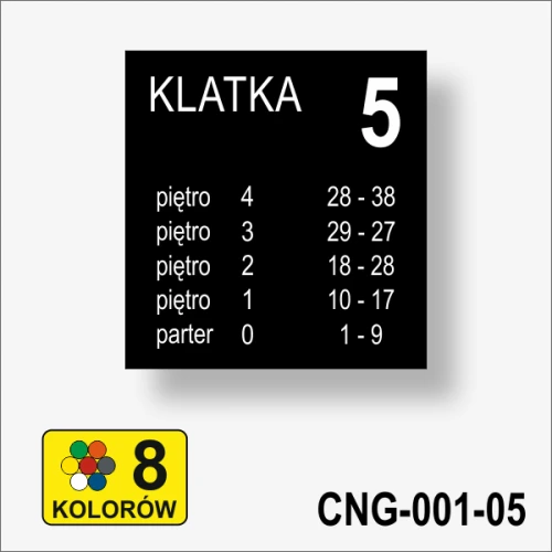 Rozmieszczenie lokali na piętrach tablica informacyjna recepcyjna.