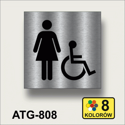 Toaleta damska - tabliczka-informacyjna-na-drzwi.