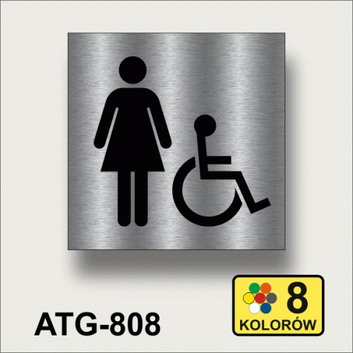 Toaleta damska - tabliczka-informacyjna-na-drzwi.