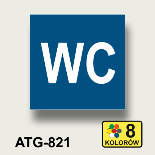 WC Toaleta - tabliczka-informacyjna-na-drzwi-niebieska.