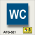 WC Toaleta - tabliczka-informacyjna-na-drzwi-niebieska.
