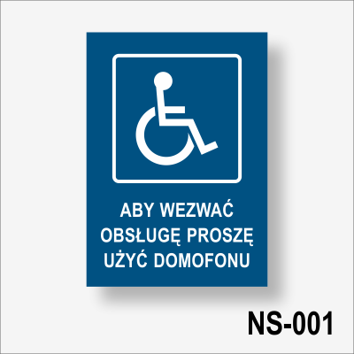 Aby wezwać obsługę proszę użyć domofonu niebiska tabliczka na drzwi. Wejście dla  niepełnosprawnych