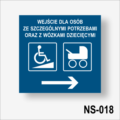 Do wejścia dla osób ze szczególnymi potrzebami oraz z wózkami dziecięcymi w prawo.