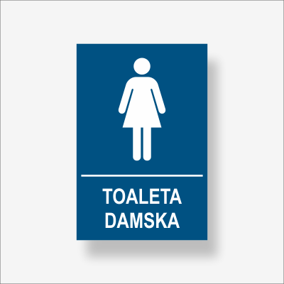 Toaleta damska - tabliczka-informacyjna-na-drzwi