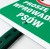 Proszę nie wprowadzać psów Tabliczka na trawnik mocowanie słupka