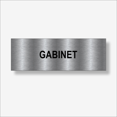 Gabinet - tabliczka na drzwi grawerowana.