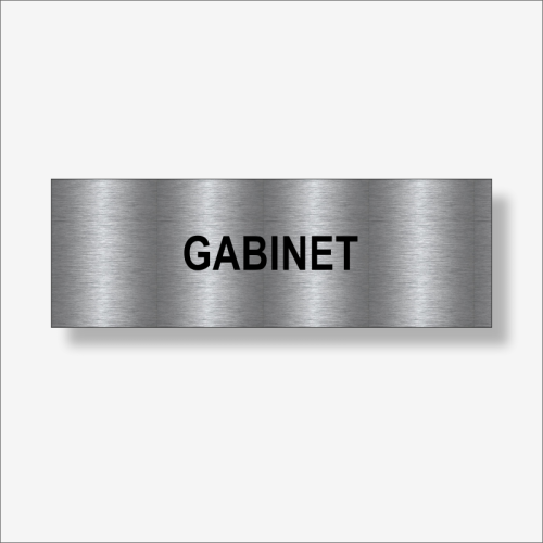 Gabinet - tabliczka na drzwi grawerowana.