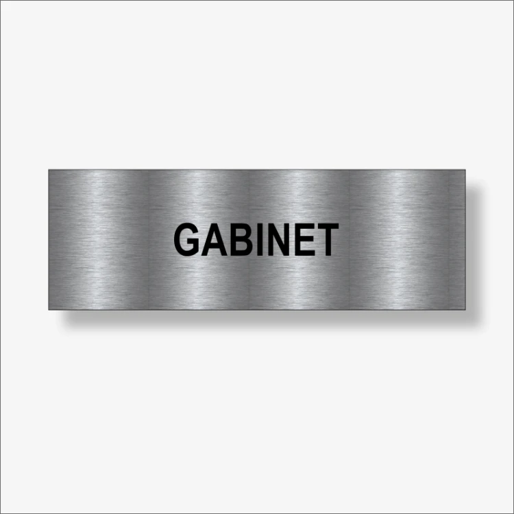 Gabinet - tabliczka na drzwi grawerowana.
