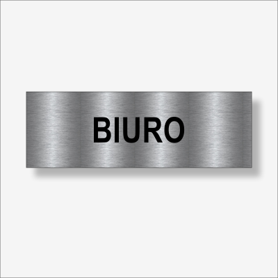 Biuro - tabliczka grawerowana na drzwi.