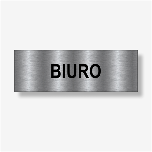 Biuro - tabliczka grawerowana na drzwi.