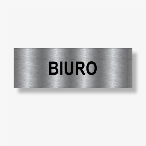 Biuro - tabliczka grawerowana na drzwi.