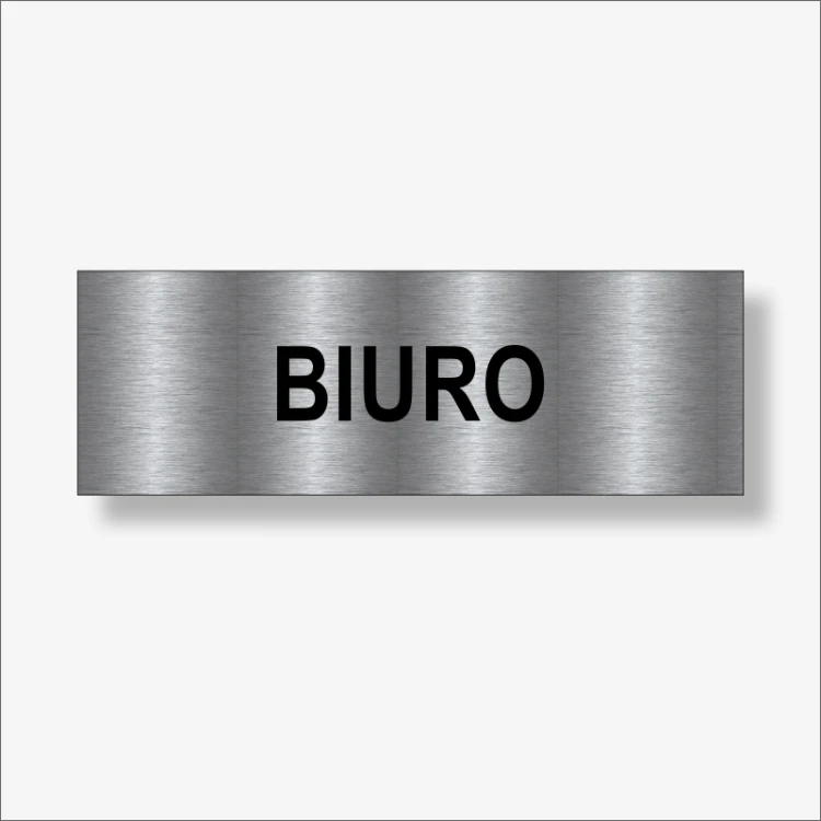 Biuro - tabliczka grawerowana na drzwi.