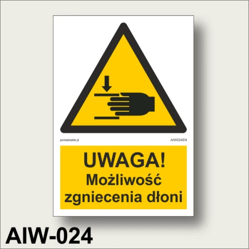 Niebezpieczeństwo-zgniecenia-dłoni-obrazki -znak-ostrzegawczy-BHP z opisem.gif