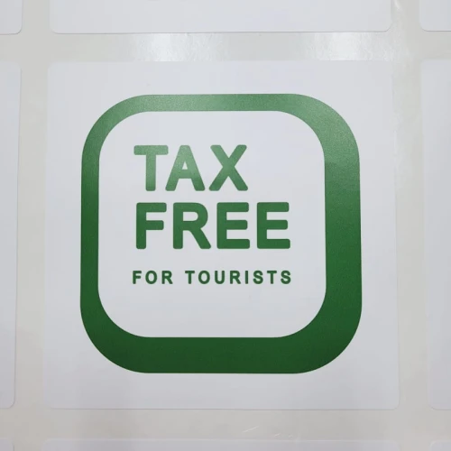 TAX FREE for tourists - Znak zwrot VAT dla podróżnych.