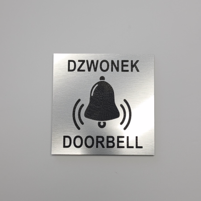 Dzwonek tabliczka samoprzylepna