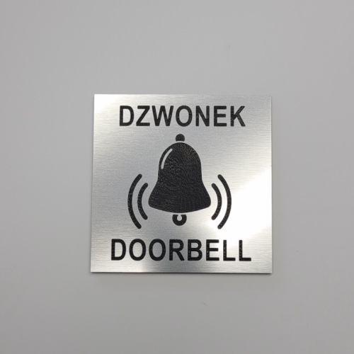 Dzwonek tabliczka samoprzylepna
