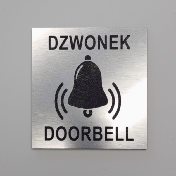 Dzwonek  - tabliczka informacyjna