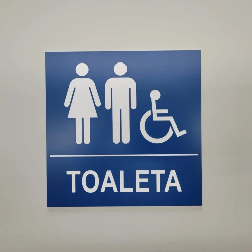 Toaleta Tabliczka informacyjna