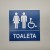 Toaleta Tabliczka informacyjna