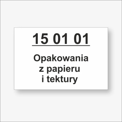 Kod odpadu BDO Tablica informacyjna