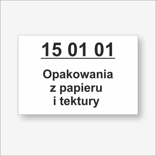 Kod odpadu BDO Tablica informacyjna