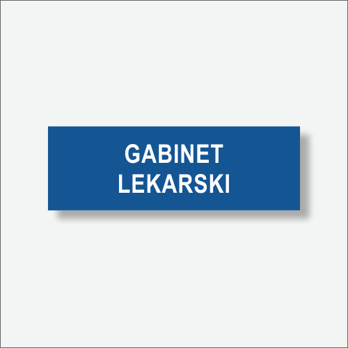 Gabinet lekarski tabliczka informacyjna na drzwi