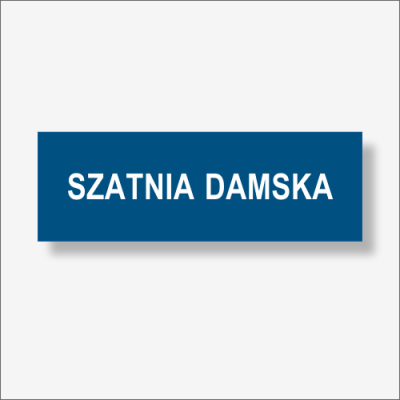SZATNIA DAMSKA - Tabliczka na drzwi